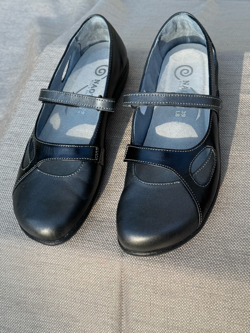 Naot Black Leather Mary Jane Comfort Flats size 39